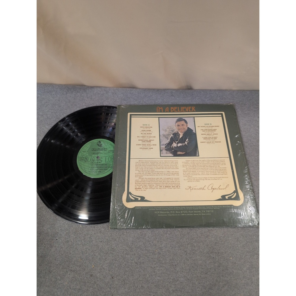 Kenneth Copeland I'm A Believer Vinyl LP Gospel Religious Record KCP Records - Picture 2 of 2